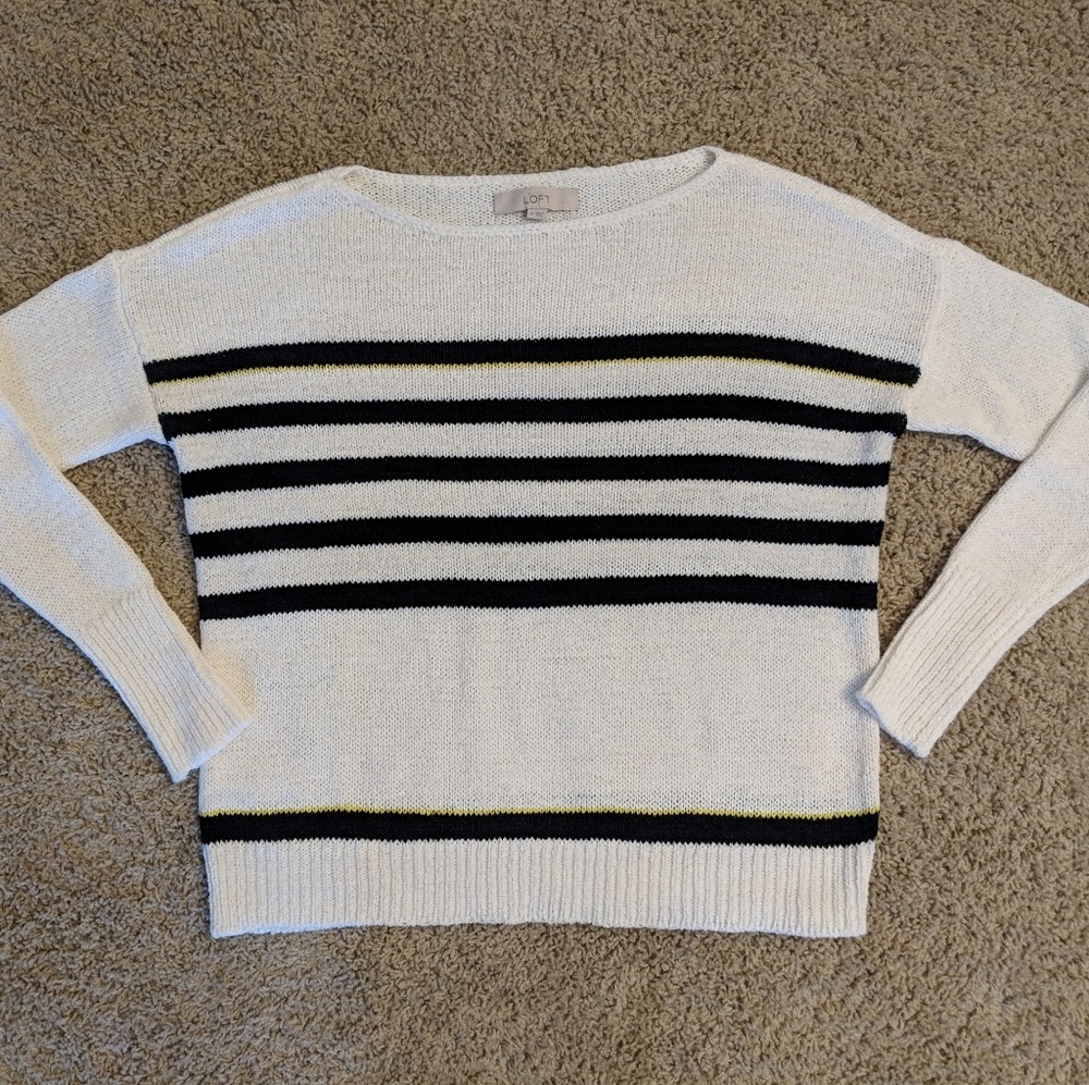 Loft striped sweater Size Medium